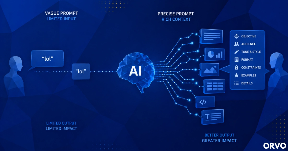 Vague vs precise prompt: how AI fluency determines output quality